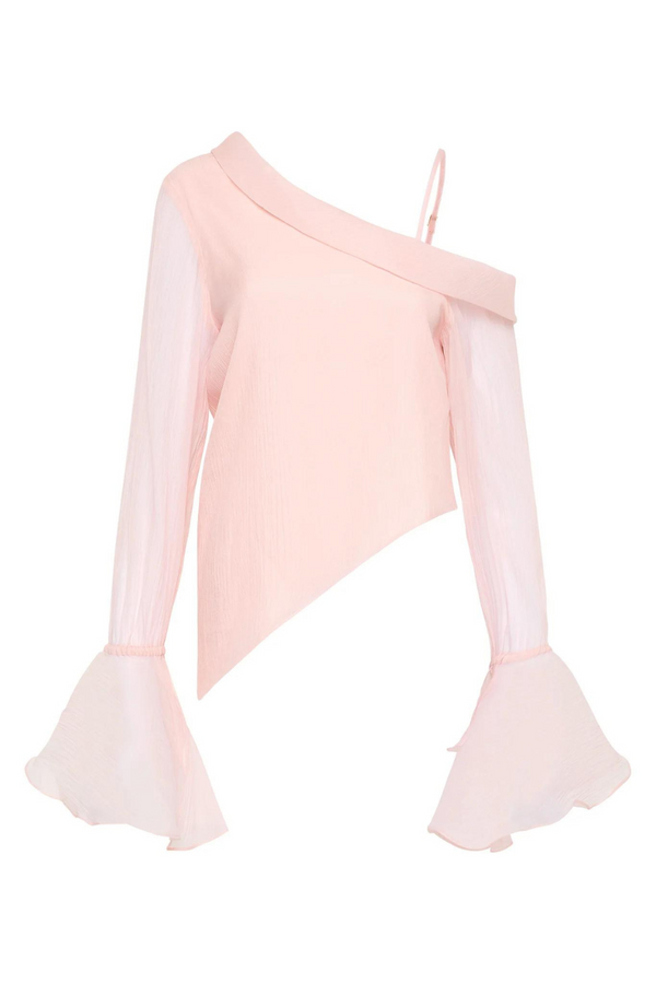 Edith Draped Top Blush Pink