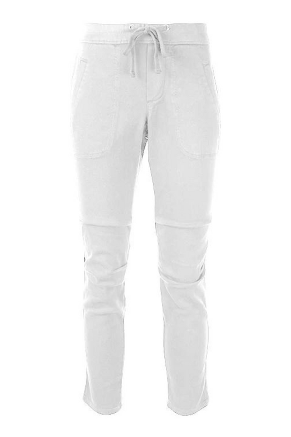 Soft Drape Utility Pant White