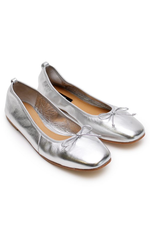 Ballet Flat Silver