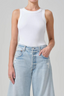 Isabel Rib Tank White