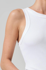 Isabel Rib Tank White