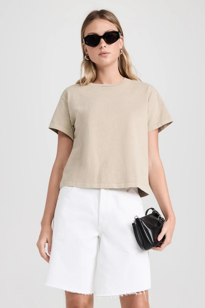 Square Tee Pale Khaki