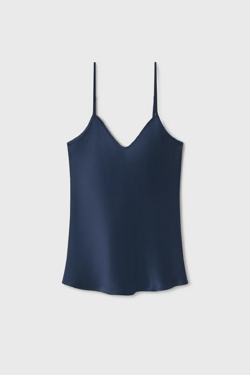 Silk Laundry Bias Cut Cami Midnight