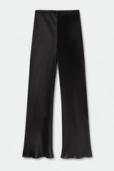 Silk Laundry Bias Cut Pants Black