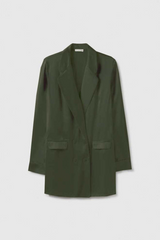 Silk Laundry Relaxed Blazer Cedar