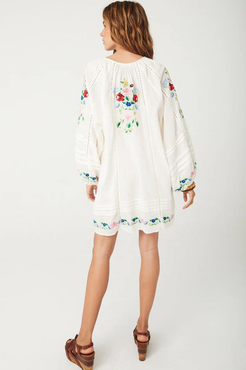 Florapaloosa Embroidered Tunic Dress Wildflower