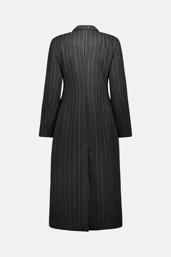 Vice Coat Charcoal Stripe