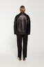 Samantha Leather Biker Black