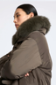 Short Technical Down Jacket Dark Grey