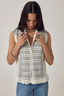 Irina Sleeveless Blouse Indigo Poet