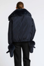 Short Technical Down Jacket Navy