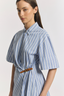 Peaches Dress Mist Stripe