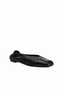 Willow Ballet Flat Black Leather
