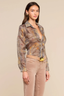 Nina Blouse Brown Multi Houndstooth Key