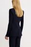 Not A DB Blazer With Jersey Sleeve Deep Navy