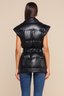 Ignis Puffer Belted Vest Black