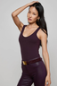 Adira Scoopneck Tank Dark Malbec