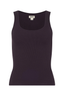 Adira Scoopneck Tank Dark Malbec