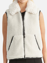 Fletcher Faux Fur Vest Bone