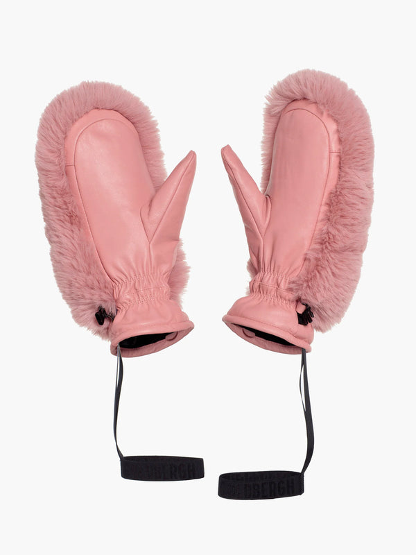 Hill Mittens Faux Fur Cotton Candy