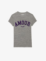 Walk Amour T-Shirt Gris Chine
