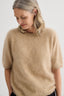 Brushed Cashmere T-Shirt Soft Beige