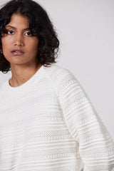 Lucas Cotton Sweater White
