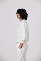 Lucas Cotton Sweater White