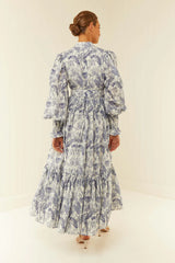 Royal Flush Dress Jungle Blue