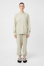 Tia Flocking Logo Crew Oyster