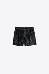 Pax Leather Shorts Noir