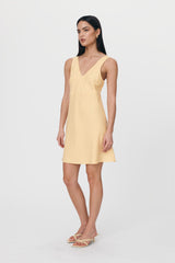 Regina Linen Mini Dress Butter