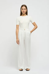 Martine Linen Trousers White