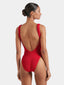 Square Neck Swim Red