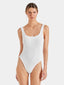 Square Neck Swim White