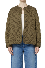 Huntleigh Quilted Jacket Army Green