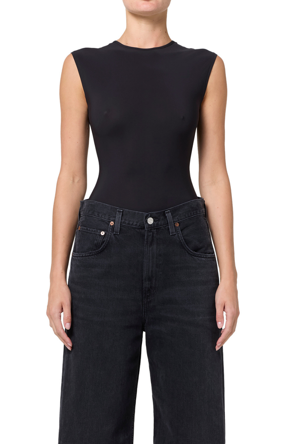 Aura Sleeveless Bodysuit Black