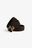 Zv Initial Suede Belt Wood