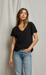 Hendrix Basic V Neck True Black