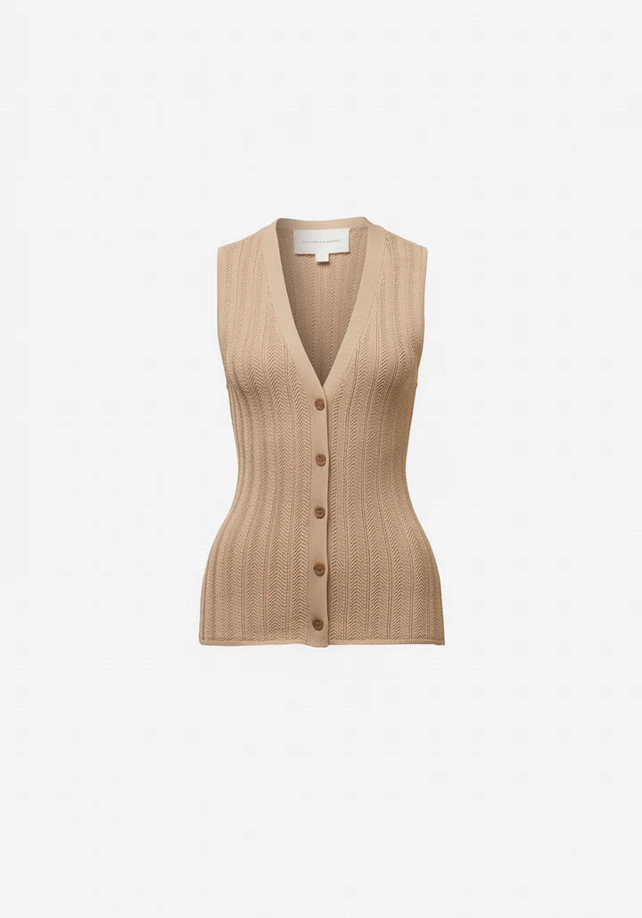 Plaza Vest Tan