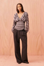 Riley Long Sleeve Blouse Haze Tartan