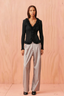 Rue Trouser Grey Pinstripe