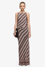 Evely Maxi Dress Geo Scarf Print