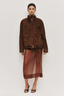 Anisa Suede Leather Jacket Chocolate