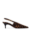 Nelly Slingback Buckle Pony Hair Leopard