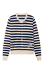 Missya Striped Cardigan Marine