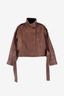 Alya Cinch Leather Jacket Tan