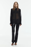 Farrow Fringe Shirt Black