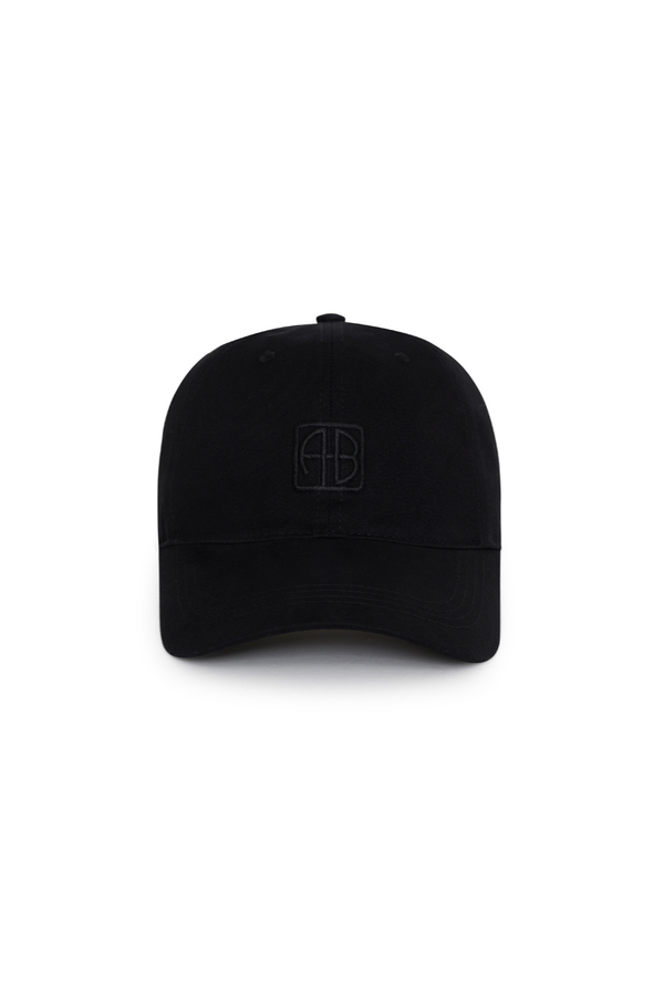 Jeremy Baseball Cap Framed Monogram Black