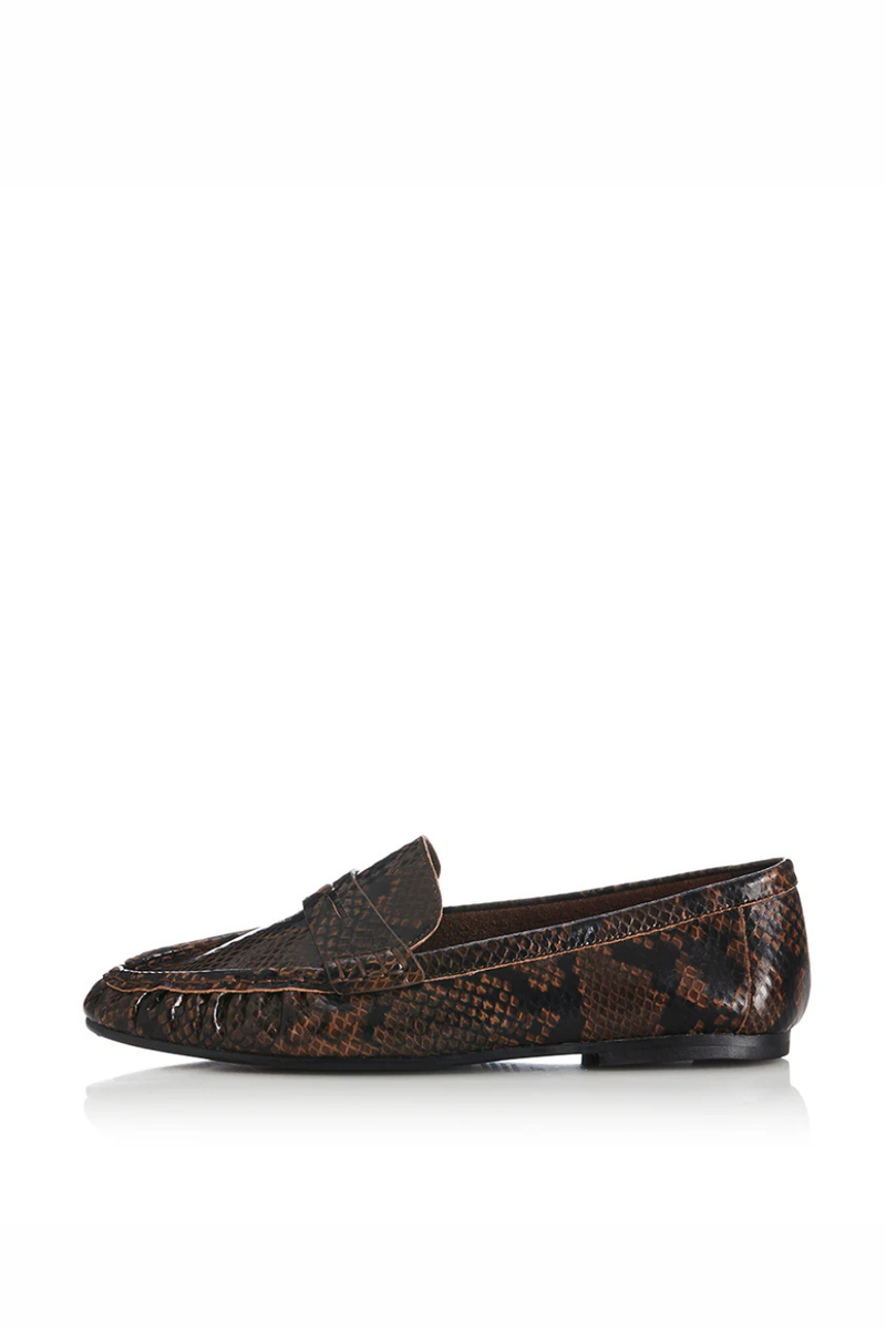 Ivana Loafer Choc Snake